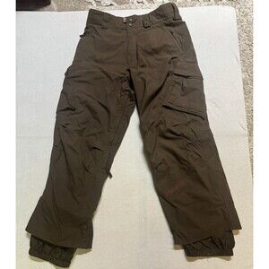 Y2K Burton Snowboarding Pants Men's Size Small Insulated Waterproof Brown Cargo